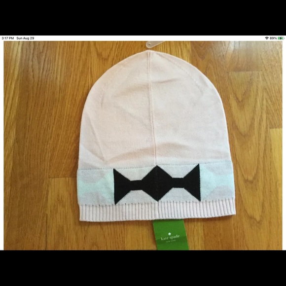Kate Spade pink beanie knit hat NWT - Picture 2 of 8